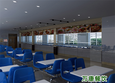 万康餐饮把食堂当作餐厅来做